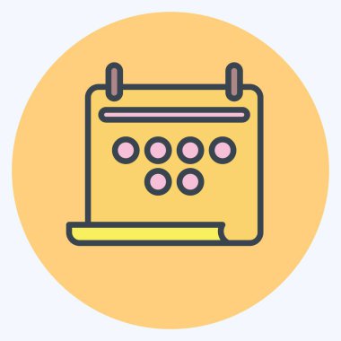 Simge Takvimi. Dövüş sporları sembolüyle ilgili. renk arkadaşı stili. Basit dizayn edilebilir. Basit bir resim. Boks.