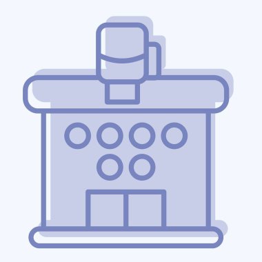 Simge Kulübü. Dövüş sporları sembolüyle ilgili. İki ton stili. Basit dizayn edilebilir. Basit bir resim. Boks.