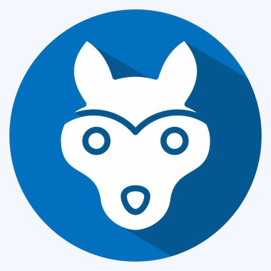 Simge Kurt. Hayvan kafası sembolüyle ilgili. Uzun gölge tarzı. Basit dizayn edilebilir. Basit bir çizim. Şirin. eğitim