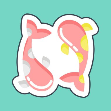 Çıkartma çizgisi Koi Carps 'ı kesti. Tayland sembolüyle ilgili. Basit dizayn edilebilir. Basit bir çizim. Basit vektör simgeleri. Dünya Seyahat Turizmi. Tayland