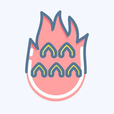 İkon Ejder Meyvesi. Tayland sembolüyle ilgili. Karalama stili. Basit dizayn edilebilir. Basit bir çizim. Basit vektör simgeleri. Dünya Seyahat Turizmi. Tayland