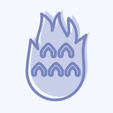 İkon Ejder Meyvesi. Tayland sembolüyle ilgili. İki ton stili. Basit dizayn edilebilir. Basit bir çizim. Basit vektör simgeleri. Dünya Seyahat Turizmi. Tayland