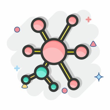 Simge Q-Öğrenme. Makine Öğrenme sembolüyle ilgili. Çizgi roman tarzı. Basit dizayn edilebilir. Basit bir çizim. Basit vektör simgeleri