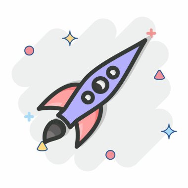 Simge Artırma Algoritması. Makine Öğrenme sembolüyle ilgili. Çizgi roman tarzı. Basit dizayn edilebilir. Basit bir çizim. Basit vektör simgeleri