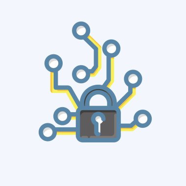 Simgesel İdari Saldırılar. Makine Öğrenme sembolüyle ilgili. Karalama stili. Basit dizayn edilebilir. Basit bir çizim. Basit vektör simgeleri