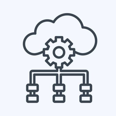 Simge Zamansal Farklılık. Makine Öğrenme sembolüyle ilgili. Sıra tarzı. Basit dizayn edilebilir. Basit bir çizim. Basit vektör simgeleri