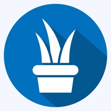 Flora sembolüyle ilişkili Icon Fabrikası 2. Uzun gölge tarzı. Basit bir çizim. Bitki. Meşe ağacı. Yaprak. gül