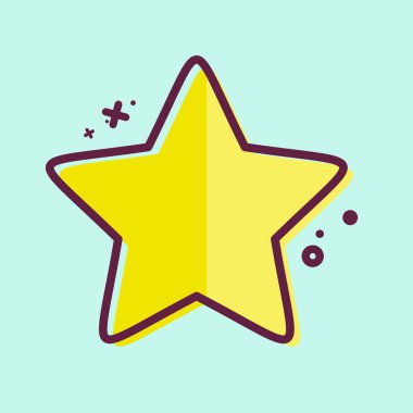 Icon Star 2, Yıldız sembolü ile ilgili. MBE tarzı. Basit dizayn edilebilir. Basit bir çizim. Basit vektör simgeleri