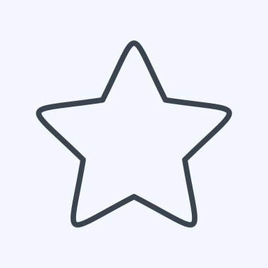 Icon Star 2, Yıldız sembolü ile ilgili. Sıra tarzı. Basit dizayn edilebilir. Basit bir çizim. Basit vektör simgeleri