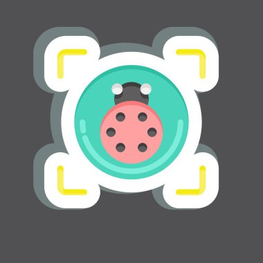 Etiket Makro Fotoğrafçılık. Fotoğrafçılık sembolüyle ilgili. Basit dizayn edilebilir. Basit resimleme