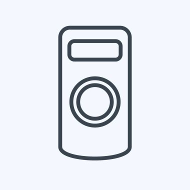 Simge Kamera Uzaktan Kontrolü. Fotoğrafçılık sembolüyle ilgili. Sıra tarzı. Basit dizayn edilebilir. Basit resimleme