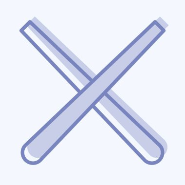 Simge Bilardo İşareti. Spor Malzemeleri sembolüyle ilgili. İki ton stili. Basit dizayn edilebilir. Basit resimleme