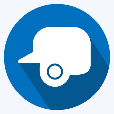 Simge Vuruş Miğferi. Spor Malzemeleri sembolüyle ilgili. Uzun gölge tarzı. Basit dizayn edilebilir. Basit resimleme