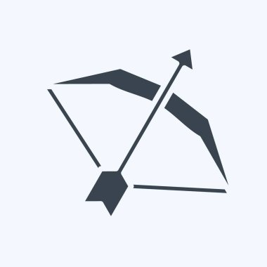 Simge yayı. Spor Malzemeleri sembolüyle ilgili. Kabartma tarzı. Basit dizayn edilebilir. Basit resimleme