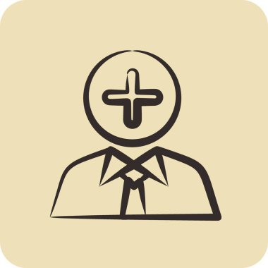 Icon Positive Thoughts. related to Psychological symbol. glyph style. simple illustration. emotions, empathy, assistance