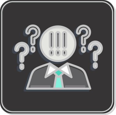 Icon Critical Thinking. related to Psychological symbol. Glossy Style. simple illustration. emotions, empathy, assistance