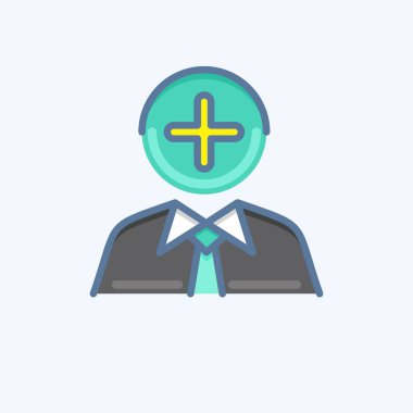 Icon Positive Thoughts. related to Psychological symbol. doodle style. simple illustration. emotions, empathy, assistance