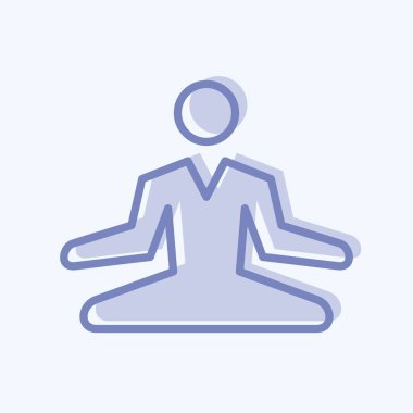 Icon Stress Relief. related to Psychological symbol. two tone style. simple illustration. emotions, empathy, assistance