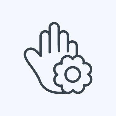 Icon Gratitude. related to Psychological symbol. line style. simple illustration. emotions, empathy, assistance