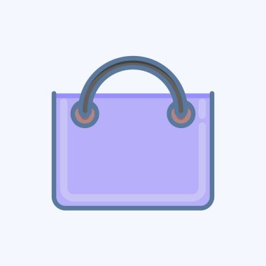 Icon Shopping Bag. related to Online Store symbol. doodle style. simple illustration. shop