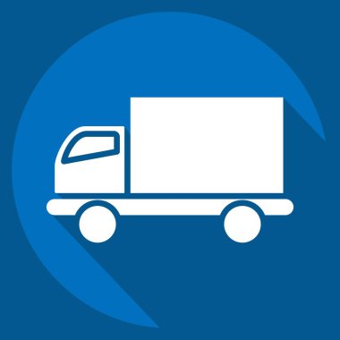 Icon Delivery. related to Online Store symbol. long shadow style. simple illustration. shop
