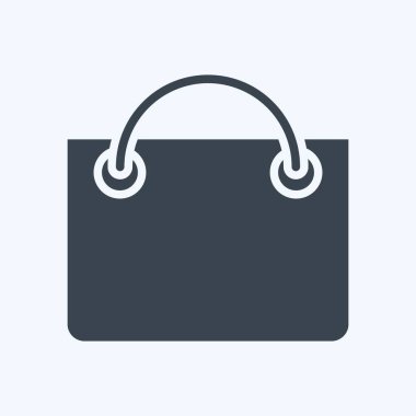 Icon Shopping Bag. related to Online Store symbol. glyph style. simple illustration. shop