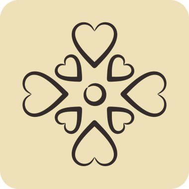 Icon Love. related to Volunteering symbol. glyph style. Help and support. friendship