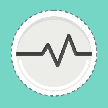 Sticker line cut Activity. related to Volunteering symbol. Help and support. friendship