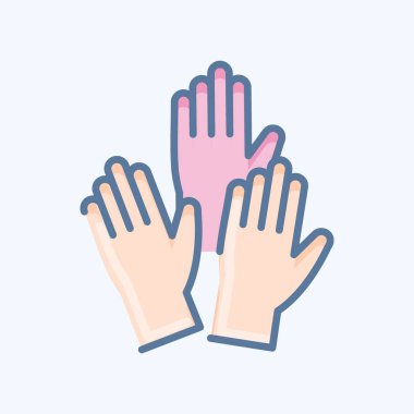 Icon Emergency. related to Volunteering symbol. doodle style. Help and support. friendship