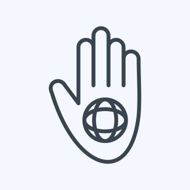 Icon Virtual Volunteering. related to Volunteering symbol. line style. Help and support. friendship