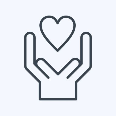 Icon Kind. related to Volunteering symbol. line style. Help and support. friendship