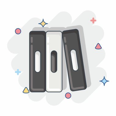 Simge Öz Çalışması. Eğitim sembolüyle ilgili. Çizgi roman tarzı. Basit dizayn edilebilir. Basit resimleme