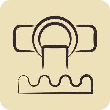 Icon Sewer. related to Environment symbol. glyph style. simple illustration. conservation. earth. clean