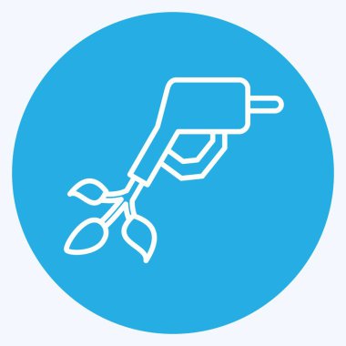 Icon Biofuel. related to Environment symbol. blue eyes style. simple illustration. conservation. earth. clean