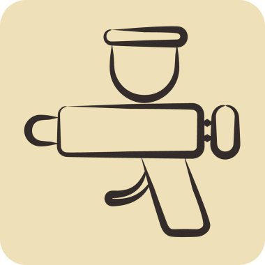 Icon Exterior. related to Car Service symbol. Glyph Style. repairin. engine. simple illustration