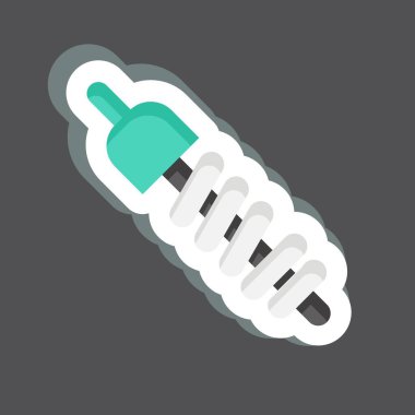 Sticker Suspension. related to Car Service symbol. repairin. engine. simple illustration