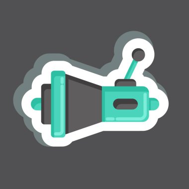 Sticker Transmission. related to Car Service symbol. repairin. engine. simple illustration