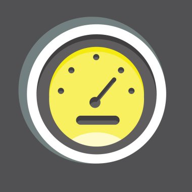 Sticker Metter. related to Car Service symbol. repairin. engine. simple illustration