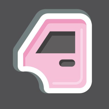 Sticker Body Parts. related to Car Service symbol. repairin. engine. simple illustration