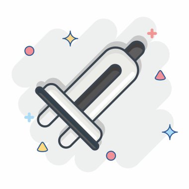 Icon Car Light. related to Car Service symbol. Comic Style. repairin. engine. simple illustration