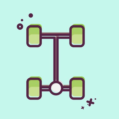Icon Abs. related to Car Service symbol. MBE Style. repairin. engine. simple illustration