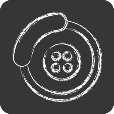 Simge frenleri. Araba servisi sembolüyle ilgili. Tebeşir stili. Tamir et. Motor. Basit resimleme