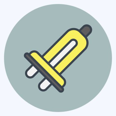 Icon Car Light. related to Car Service symbol. Color Mate Style. repairin. engine. simple illustration