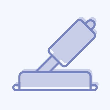 Icon Hand Brake. related to Car Service symbol. Two Tone Style. repairin. engine. simple illustration