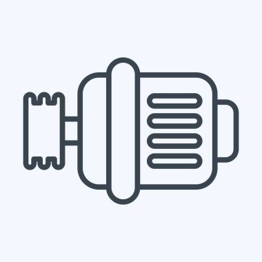 Icon Generator. related to Car Service symbol. Line Style. repairin. engine. simple illustration