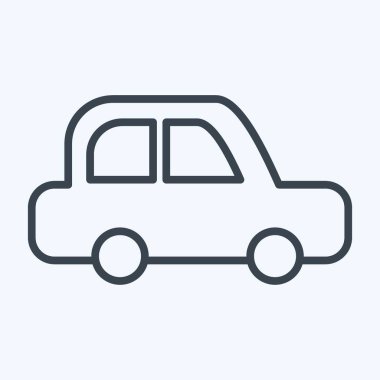 Icon Car. related to Car Service symbol. Line Style. repairin. engine. simple illustration