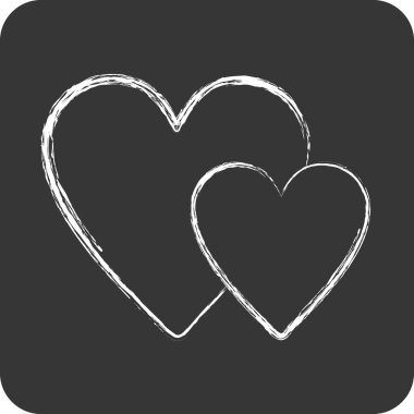 Icon Favorite. related to Contactless symbol. Chalk Style. simple design editable. simple illustration