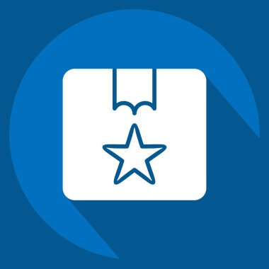 Icon Best Buy. related to Contactless symbol. Long Shadow Style. simple design editable. simple illustration