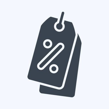 Icon Promotion. related to Contactless symbol. glyph style. simple design editable. simple illustration