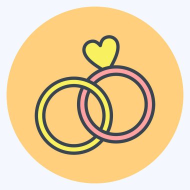 Simge halkası. Aile sembolü ile ilgili. Basit dizayn edilebilir. Basit resimleme